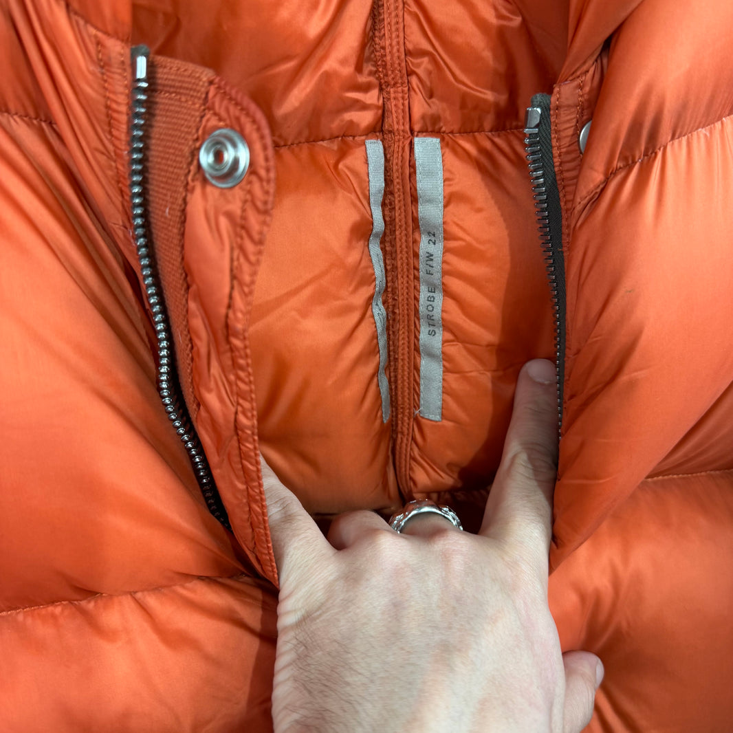 Rick Owens Strobe Orange Padded Jacket