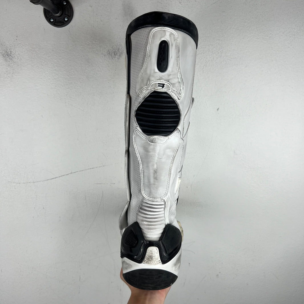 Balenciaga White Biker Moto Boots