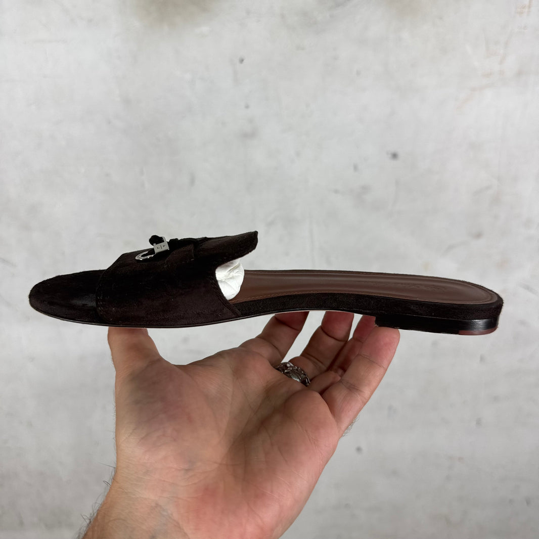 Loro Piana Suede Summer Charm Flats