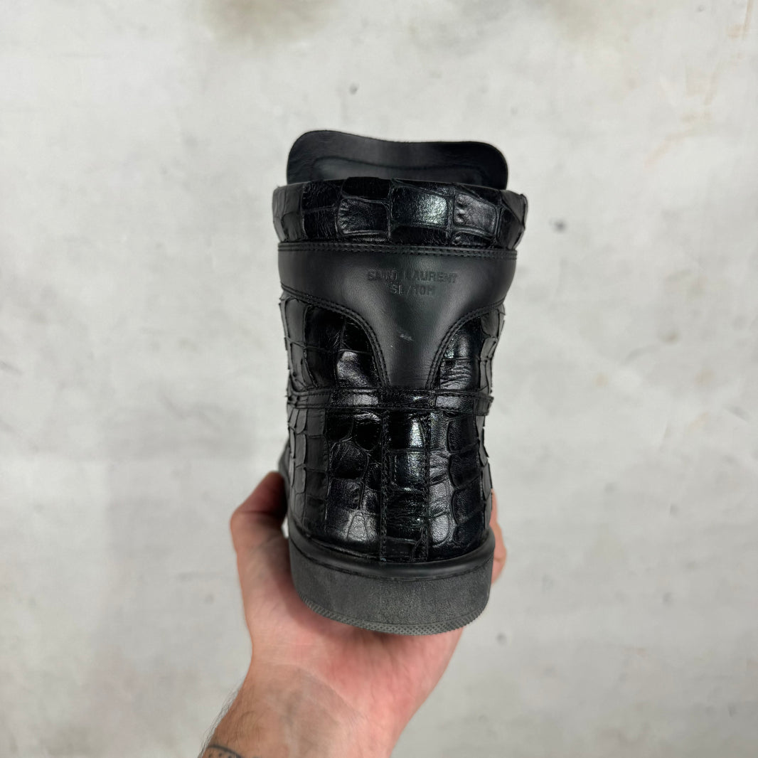 Saint Laurent Faux Croc SL/10H Sneakers