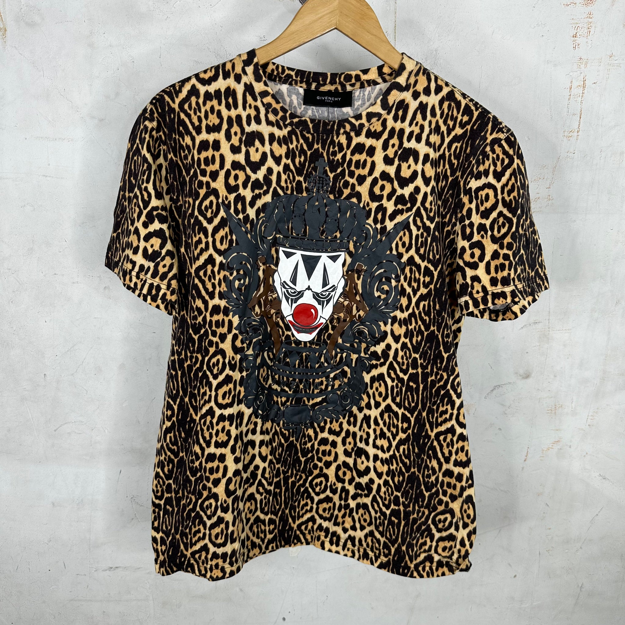 Givenchy King Clown Cheetah T-Shirt
