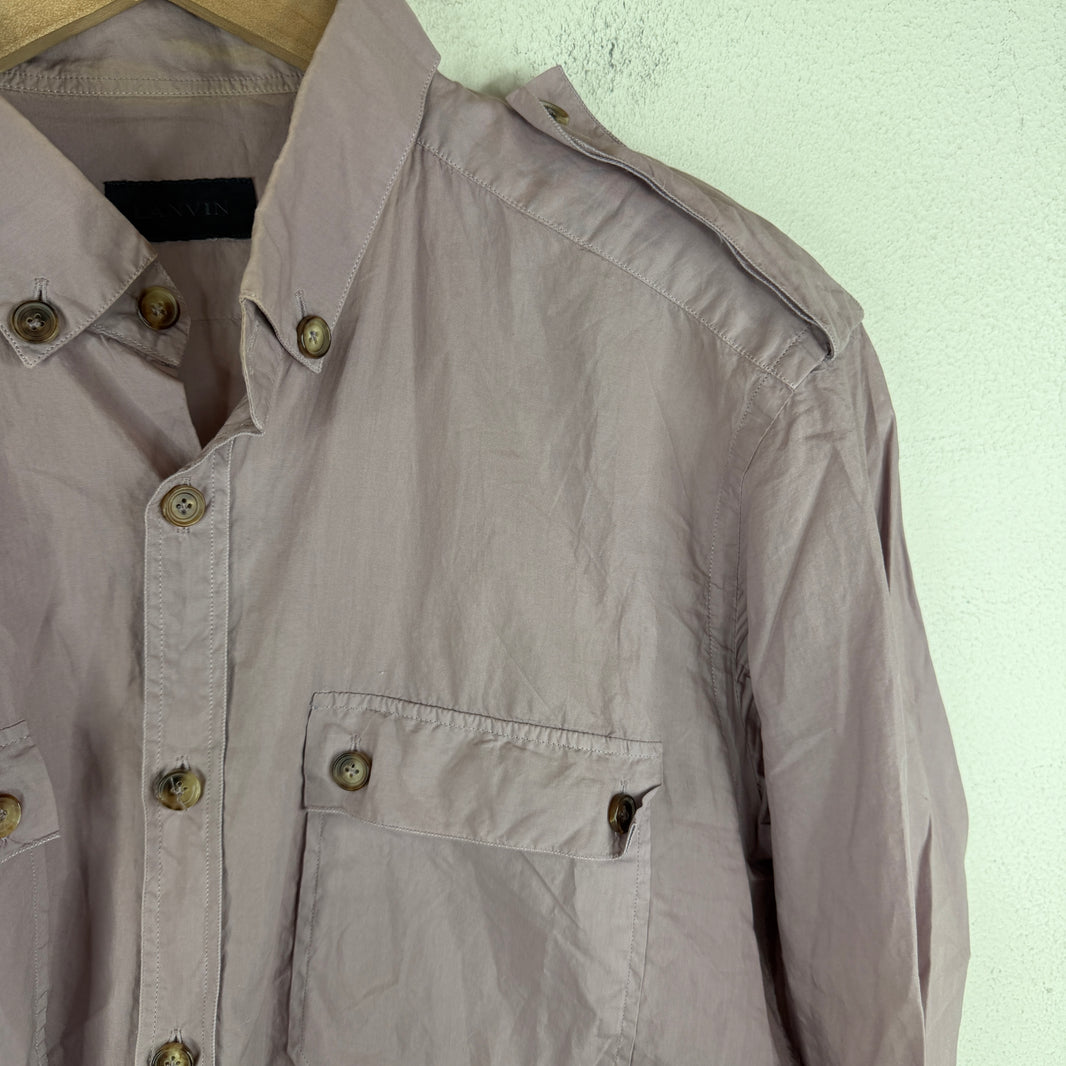 Lanvin Purple Longsleeve Button Up Shirt