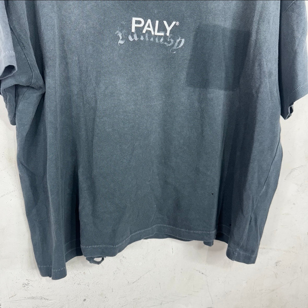 Paly Faded Black Ghost Pocket Logo T-Shirt
