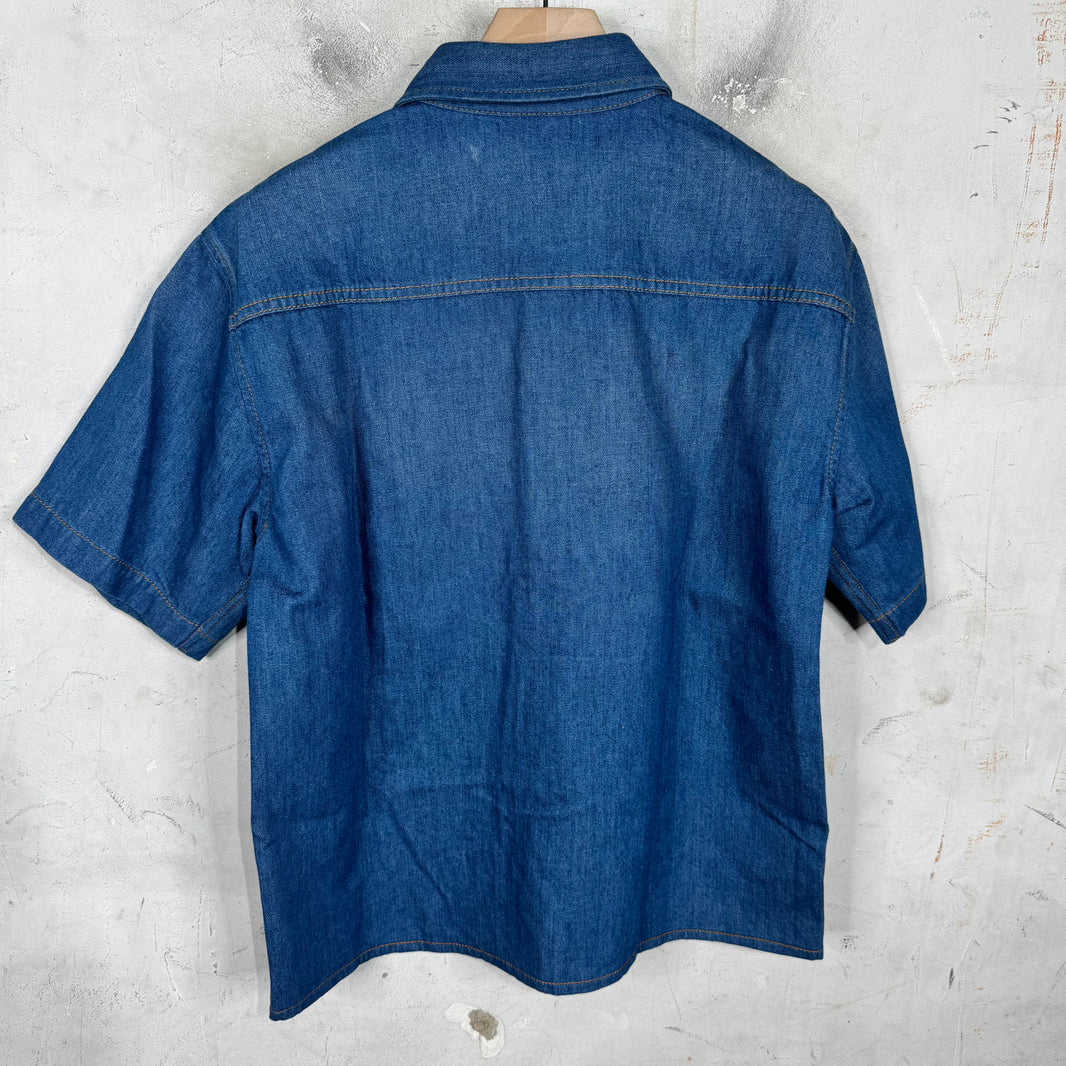 Gucci Light Denim Snapped Shirt