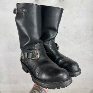 Chrome Hearts Wesco Harness Chained Engineer Boots