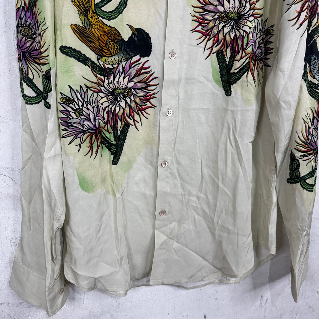Dries Van Noten Bird Silk Shirt