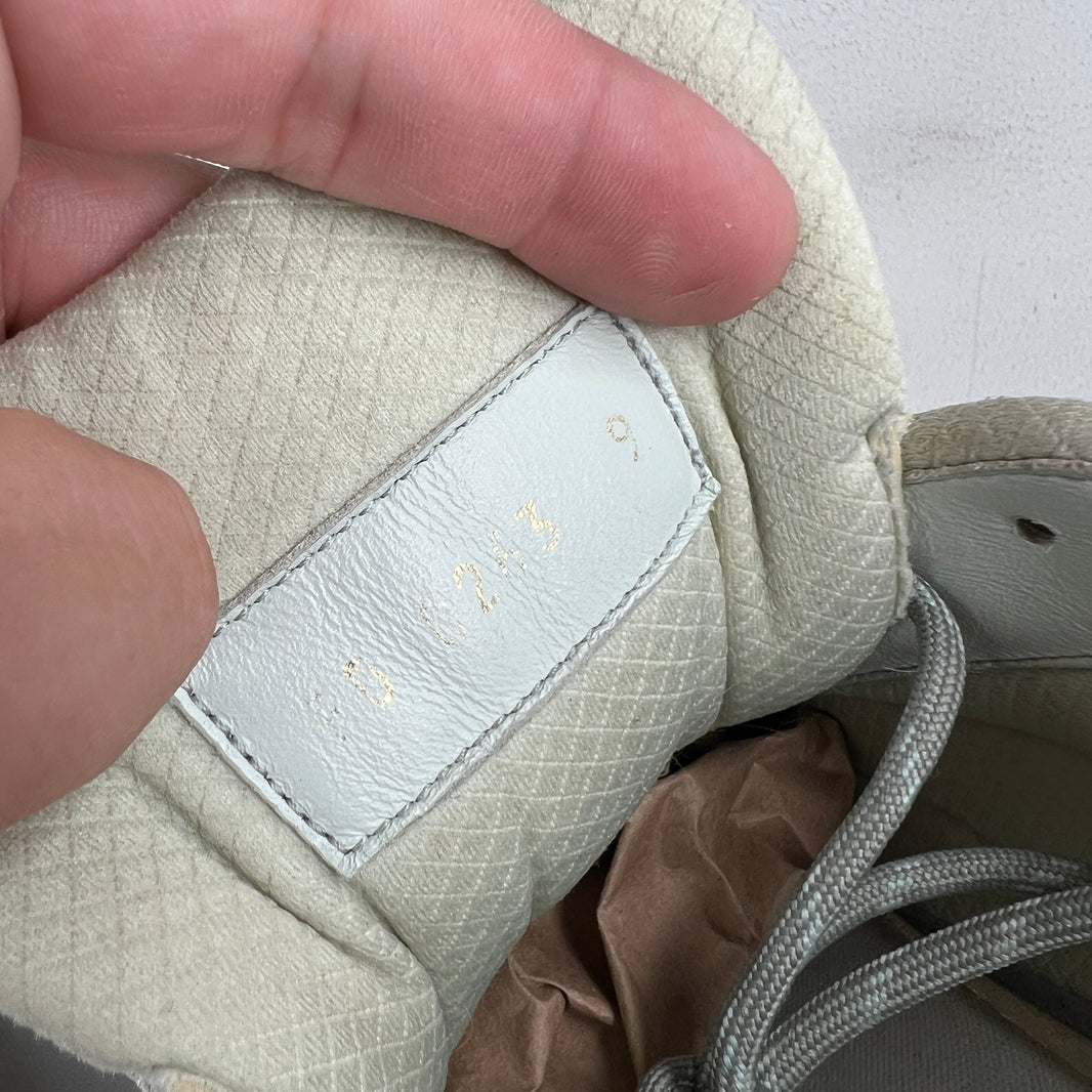 Louis Vuitton Silver Discovery Lace Up Sneakers