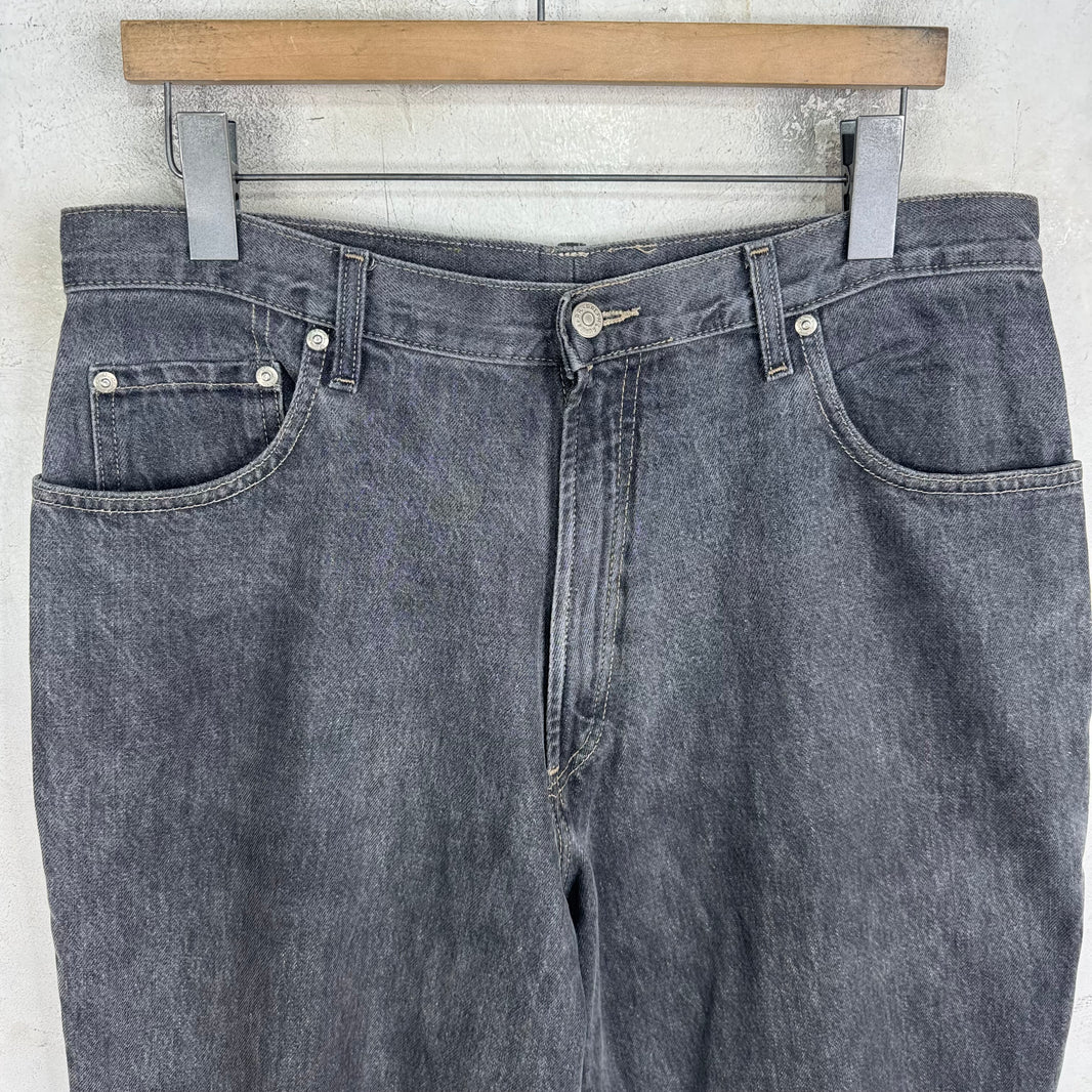 RRL Charcoal Loose Straight Jeans