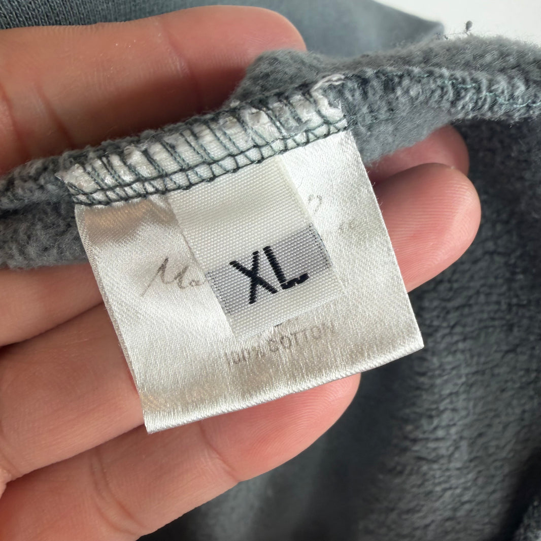 Martine Rose Gray Embroidered Back Logo Hoodie