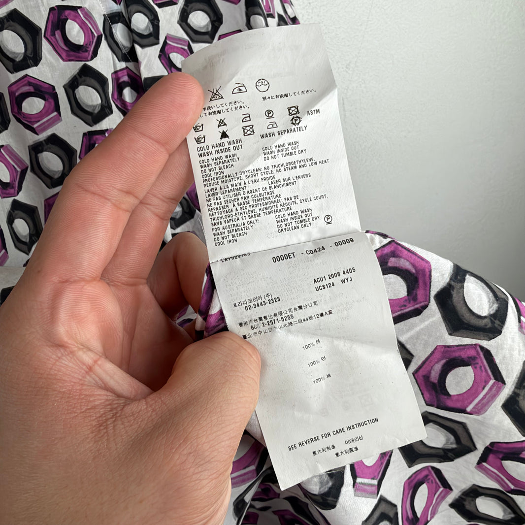 Prada Purple Bolts S/S Shirt