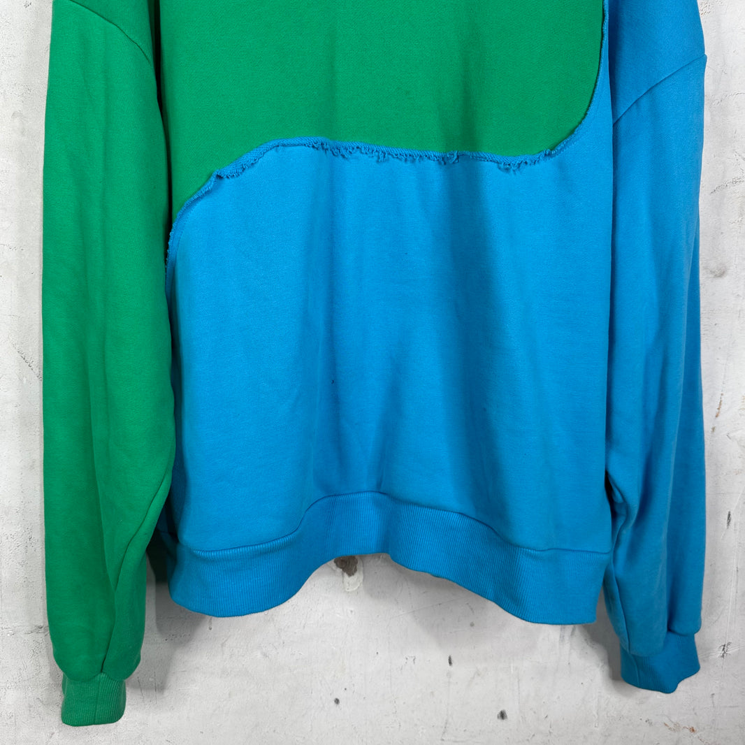 ERL Blue Green Swirl Hoodie