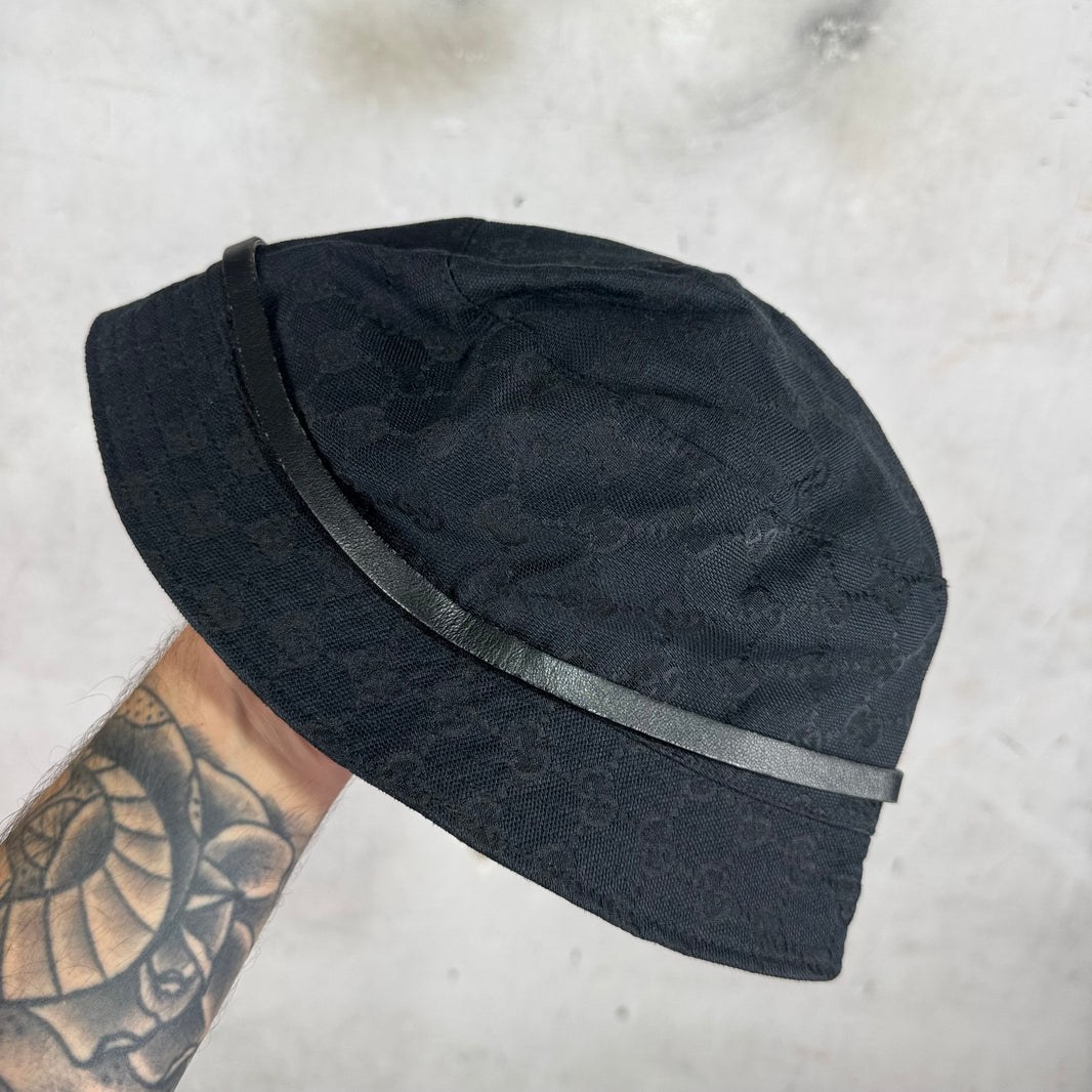 Gucci Tom Ford Buckle Monogram Bucket Hat