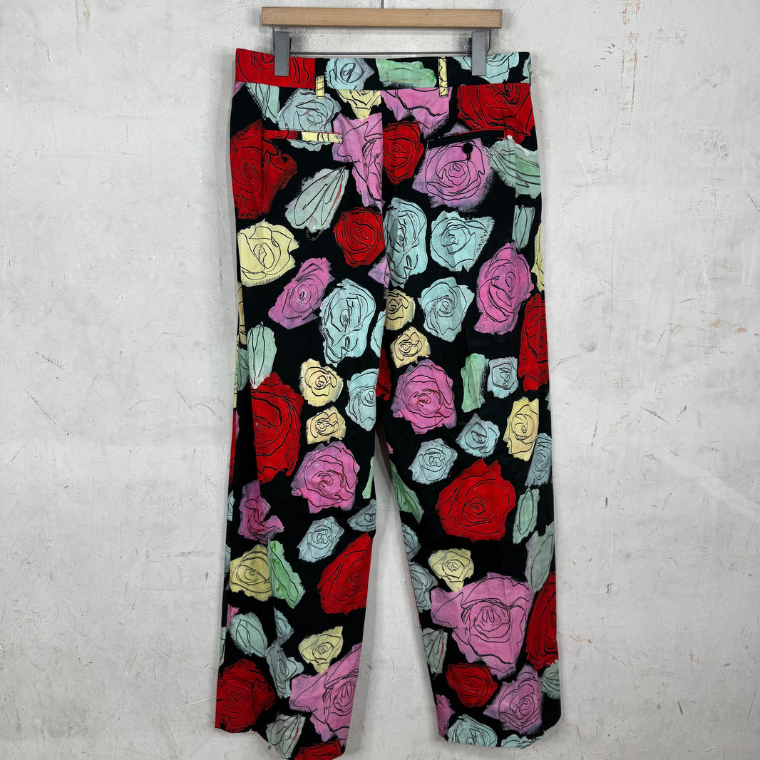 Marni Floral Pleated Loose Trousers