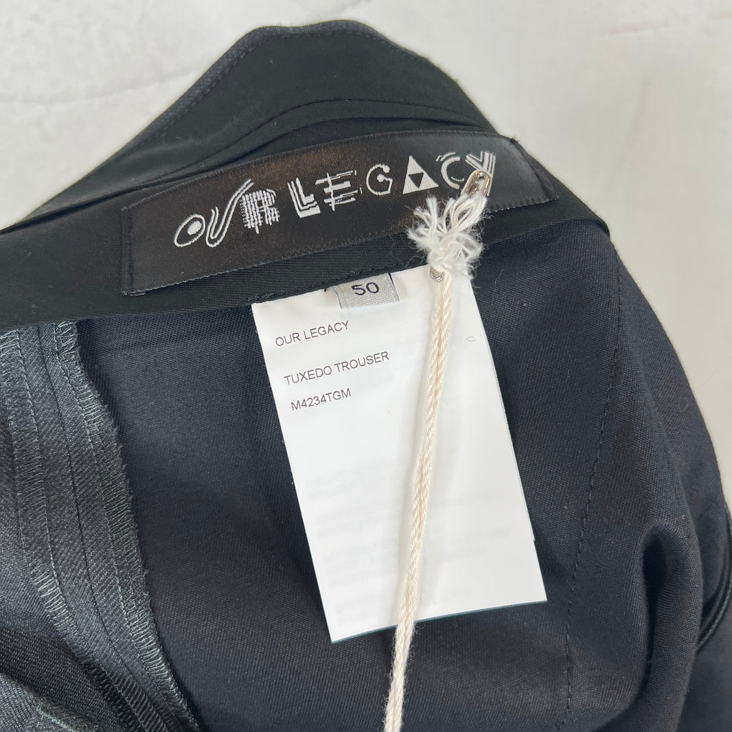 Our Legacy Grey Tuxedo Trousers