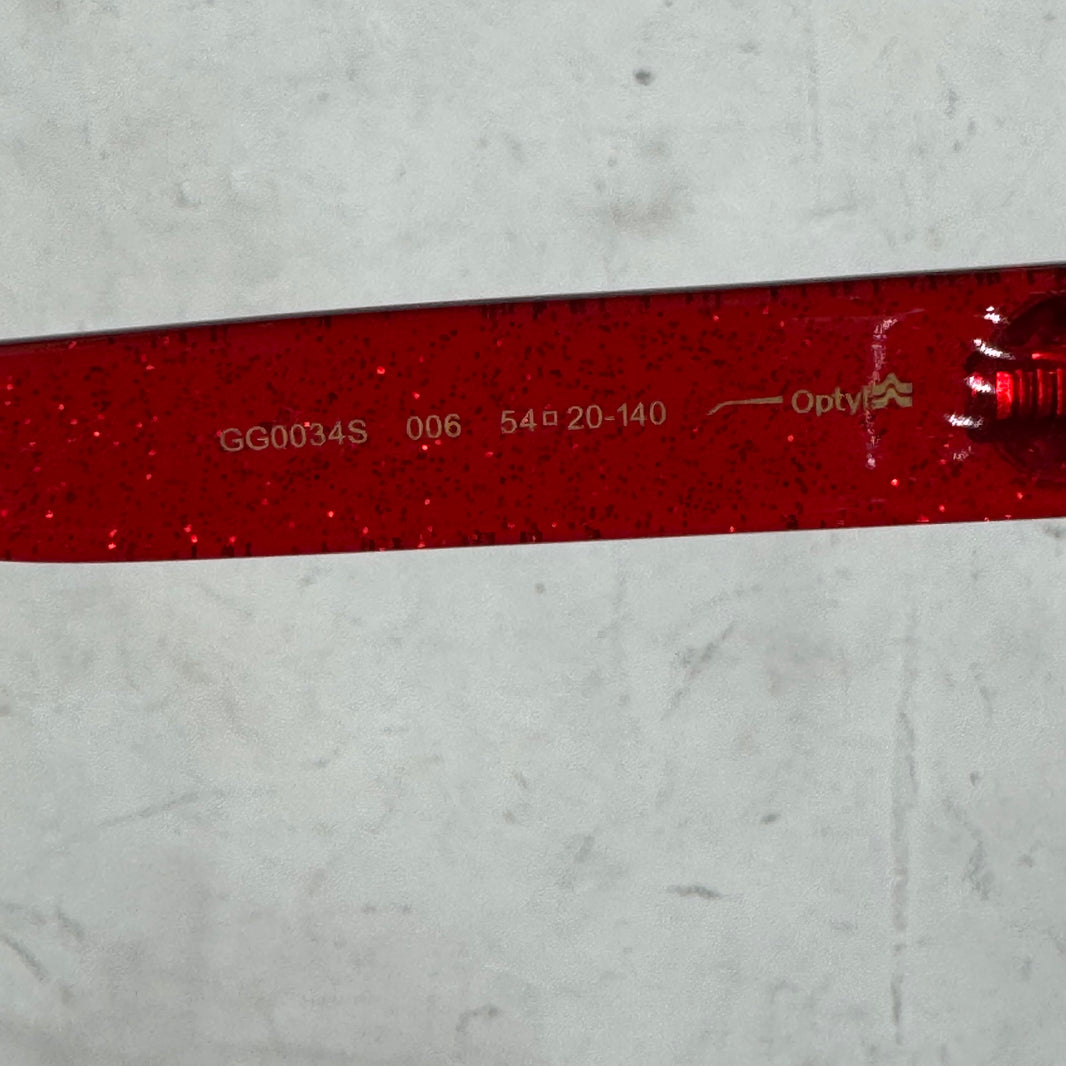 Gucci GG0034S Glitter Interlock Sunglasses