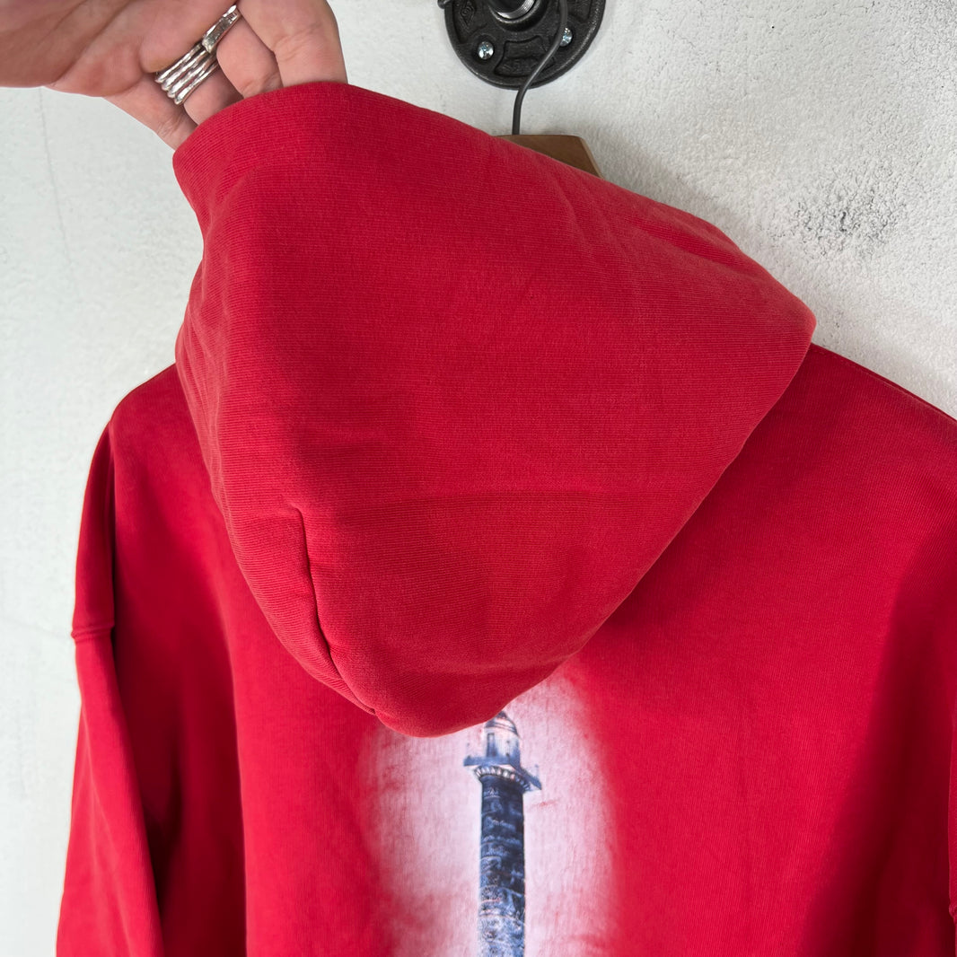 Balenciaga Sample Red Vogue Zip Up Hoodie