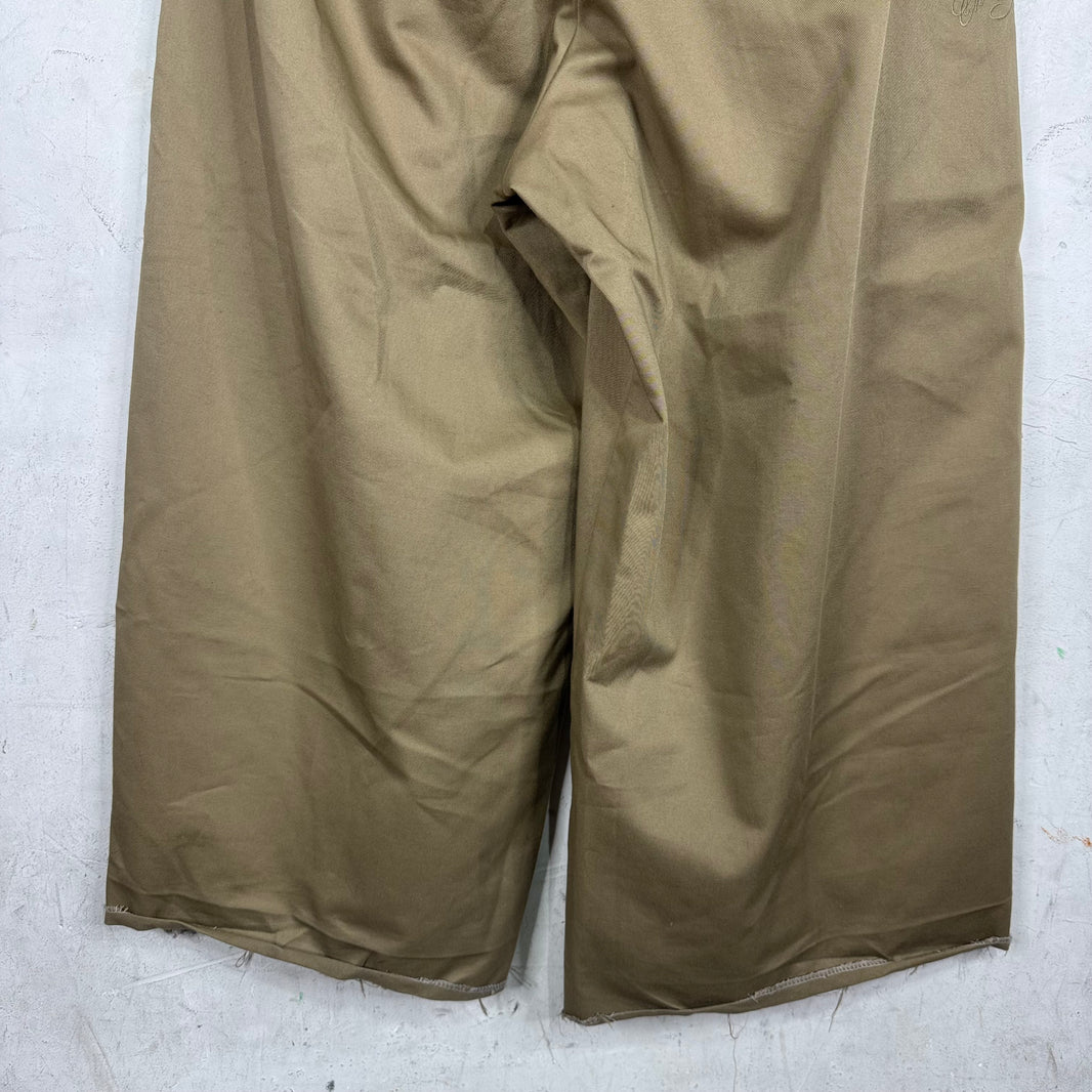 Willy Chavarria Wide Khaki Work Pants