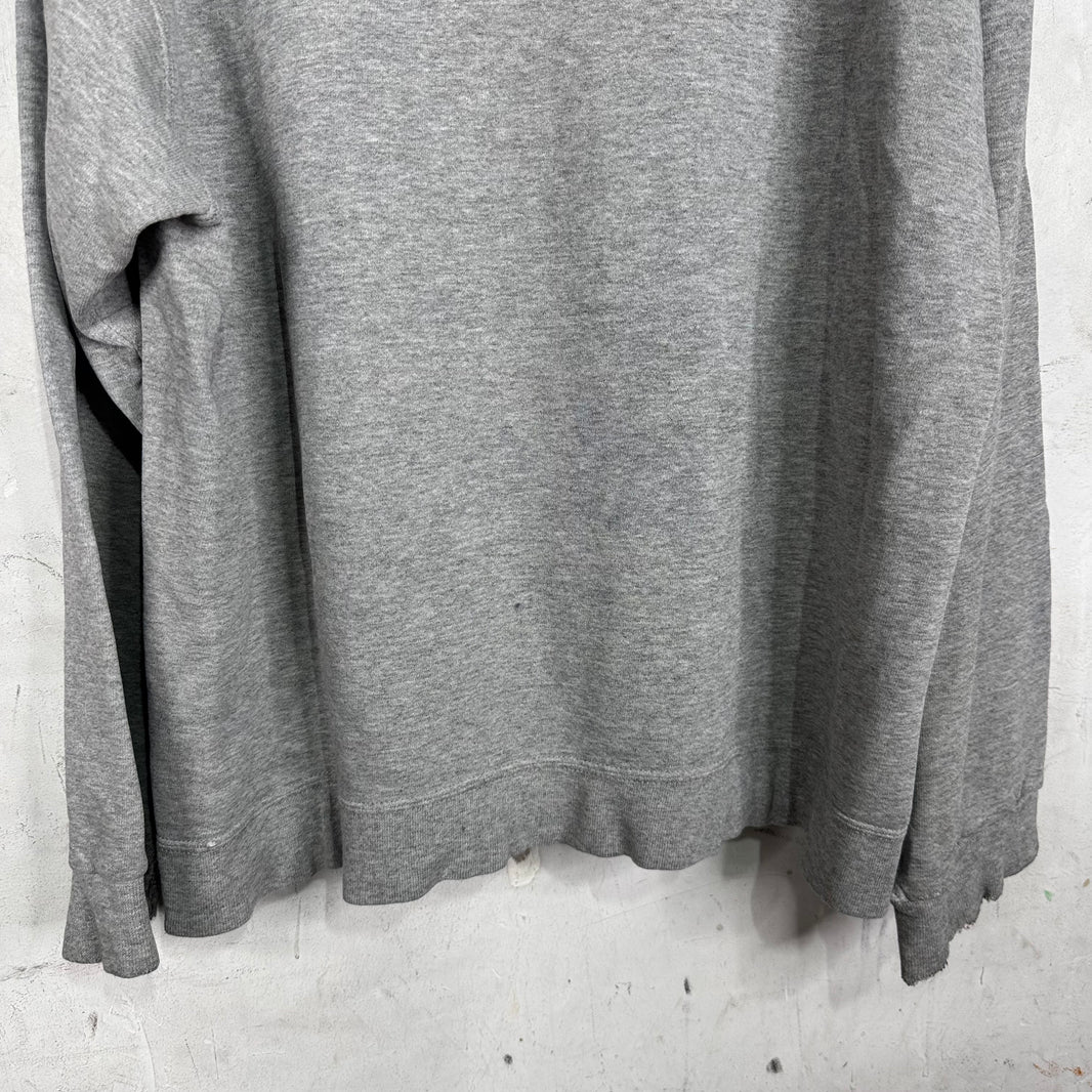 Vintage Grey Smoked Center Swoosh Hoodie