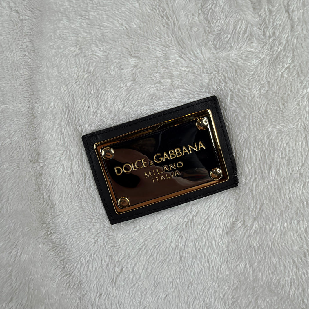 D&G White Fleece Sweatpants