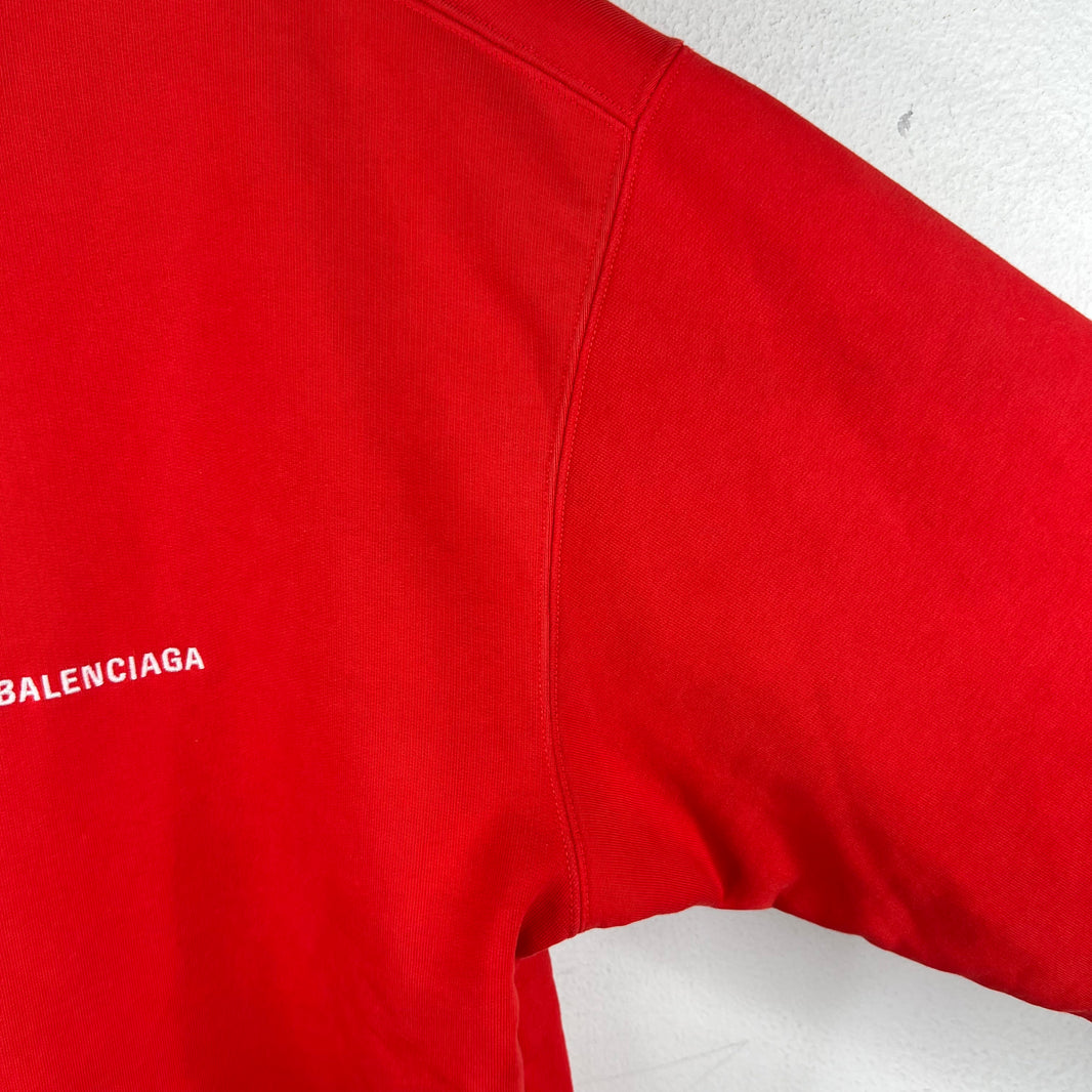 Balenciaga Embroidered Logo Hoodie
