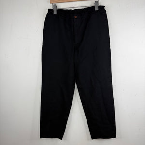 CDG Black Elastic Waist Drawstring Pants