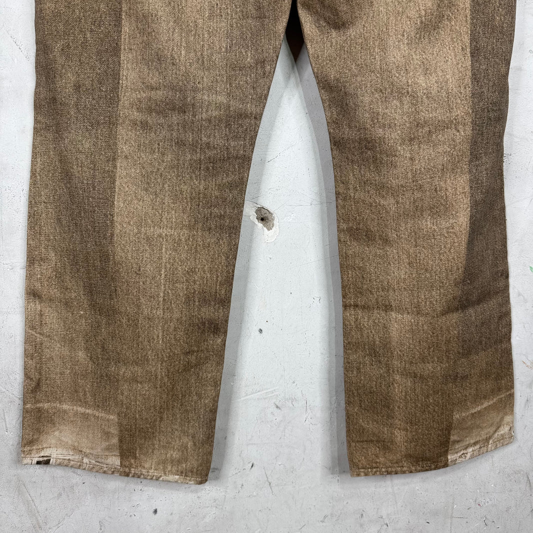 Our Legacy Printed Beige Third Cut Jeans