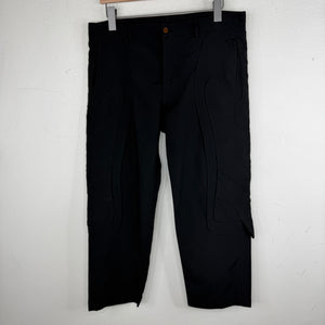 CDG Black Side Patch Paneled Trousers