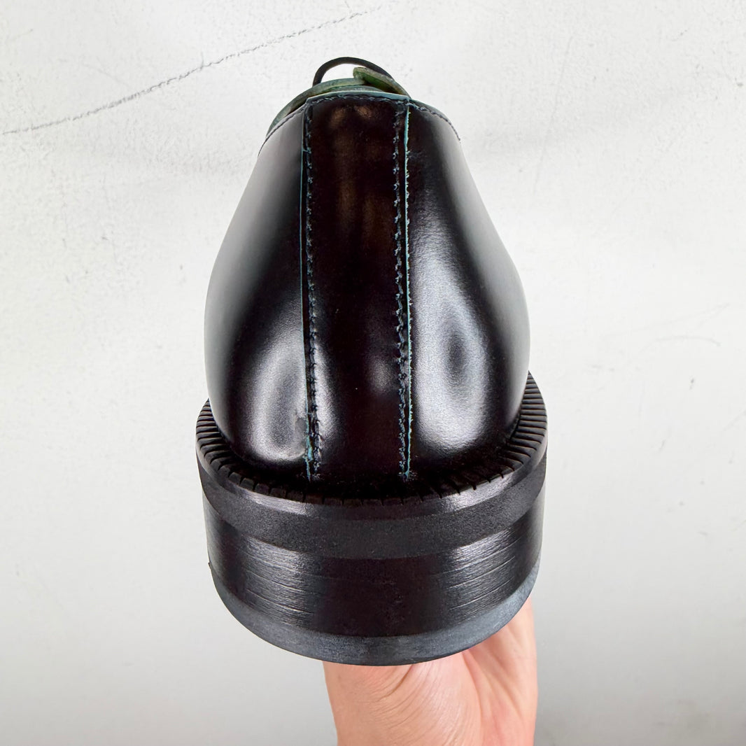 Acne Studios Black Turquoise Ball Painted Derbys