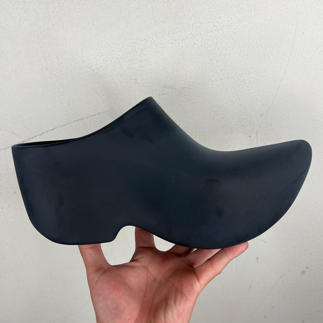 Balenciaga Black Rubber Technoclog Mules