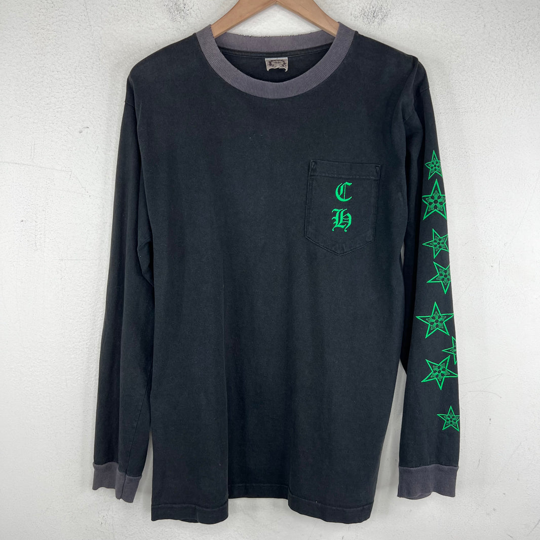 Chrome Hearts Vintage Green Star L/S T-Shirt