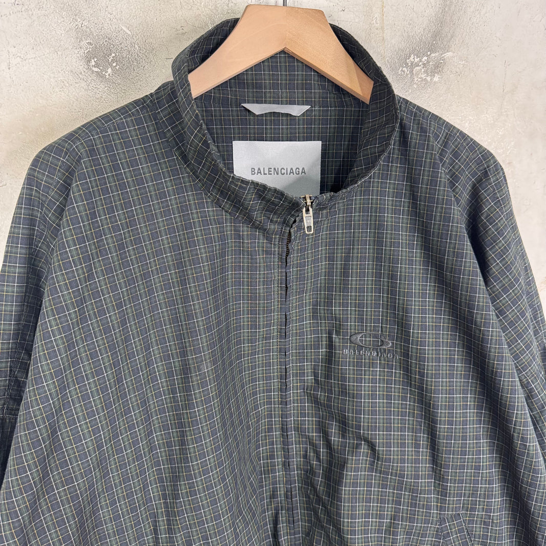 Balenciaga Loop Logo Plaid Track Jacket