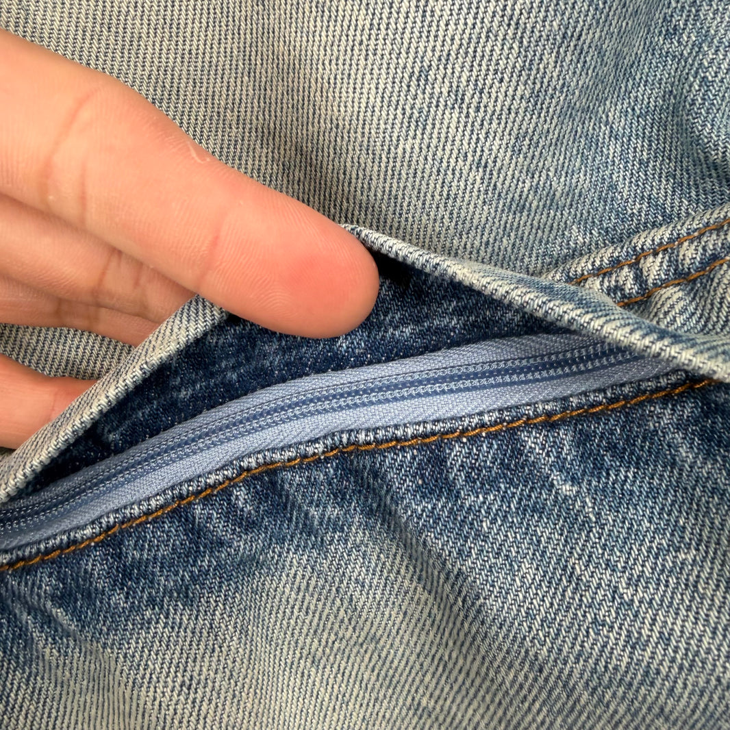 Balenciaga 3 Way Convertible Blue Denim Jeans