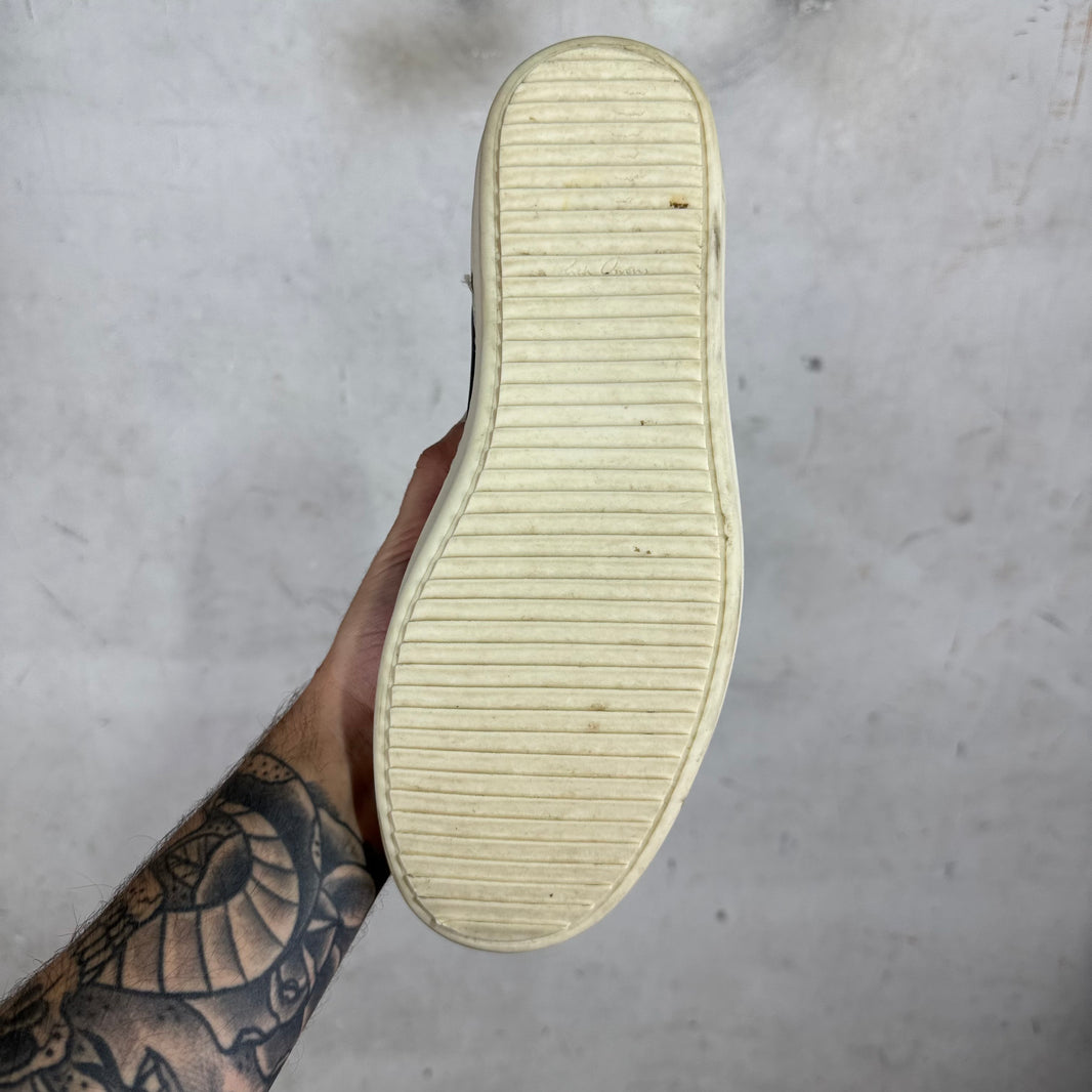 Rick Owens Black Leather Vans