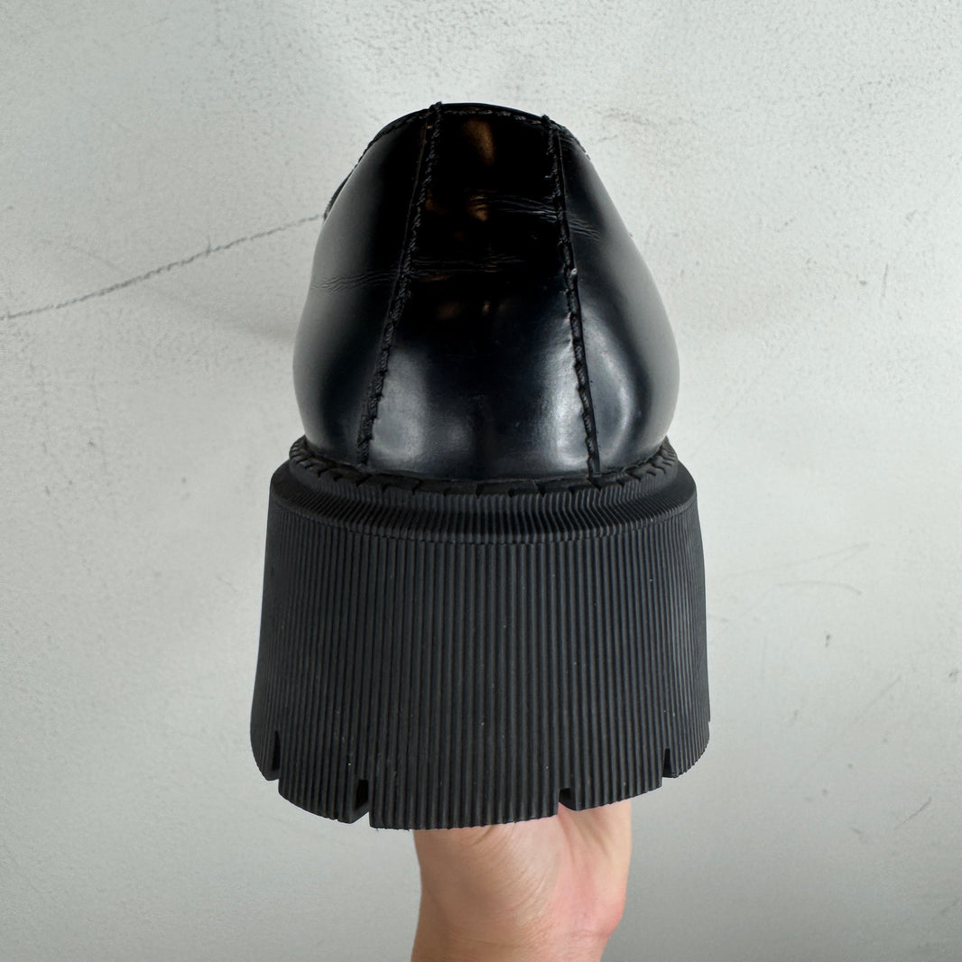 Balenciaga Black Tractor Derbies