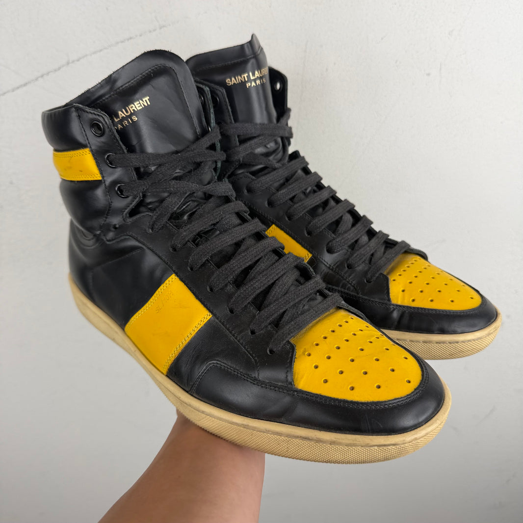 Saint Laurent Yellow/Black SL-10H Sneakers