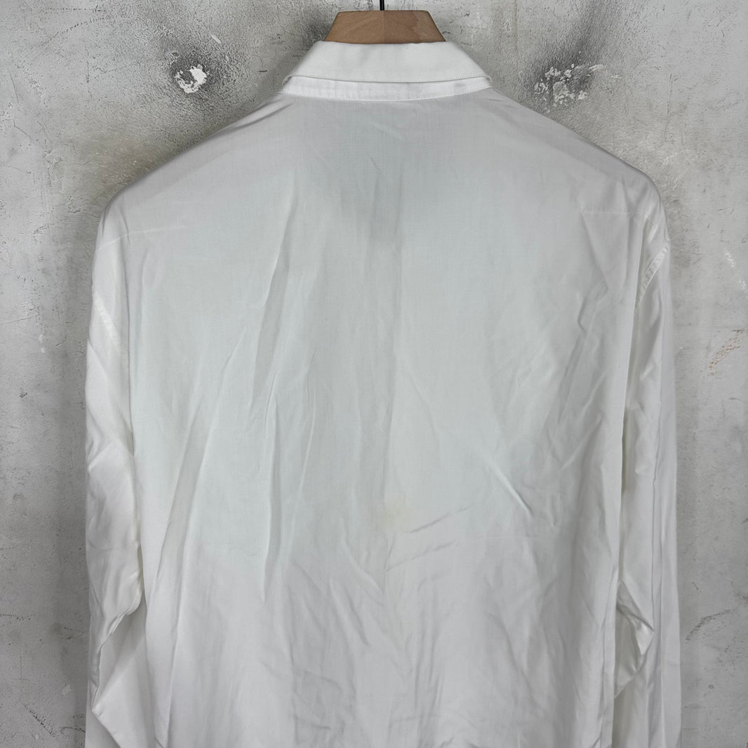 Dior White Bee Buttoned Shirt