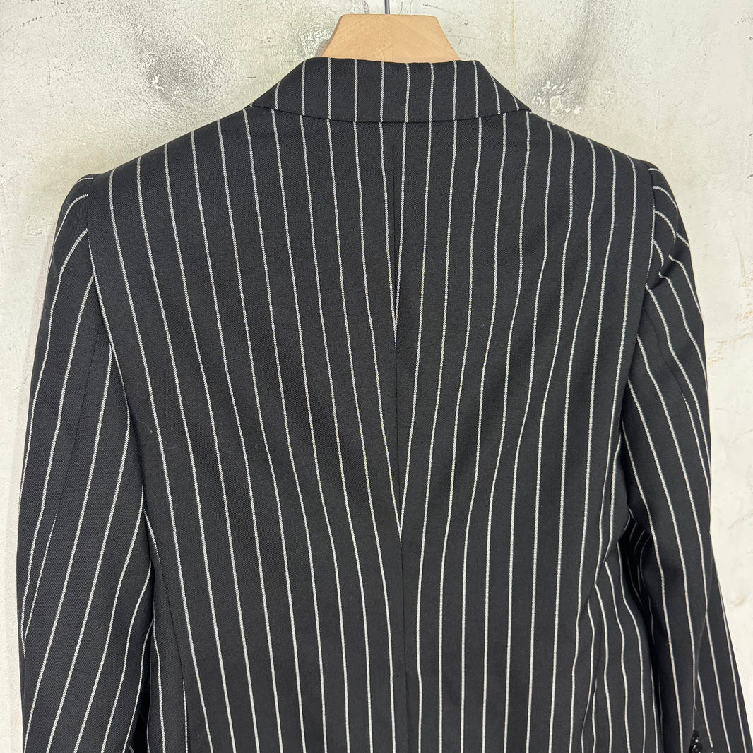 Celine Pinstripe Single Buttoned Blazer