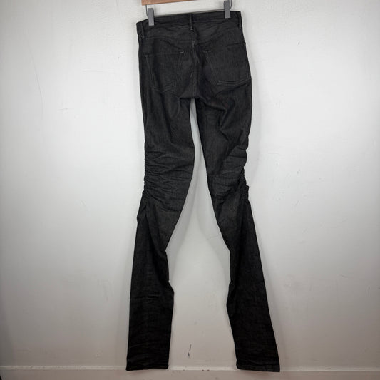 VLONE Black Stacked Denim Jeans