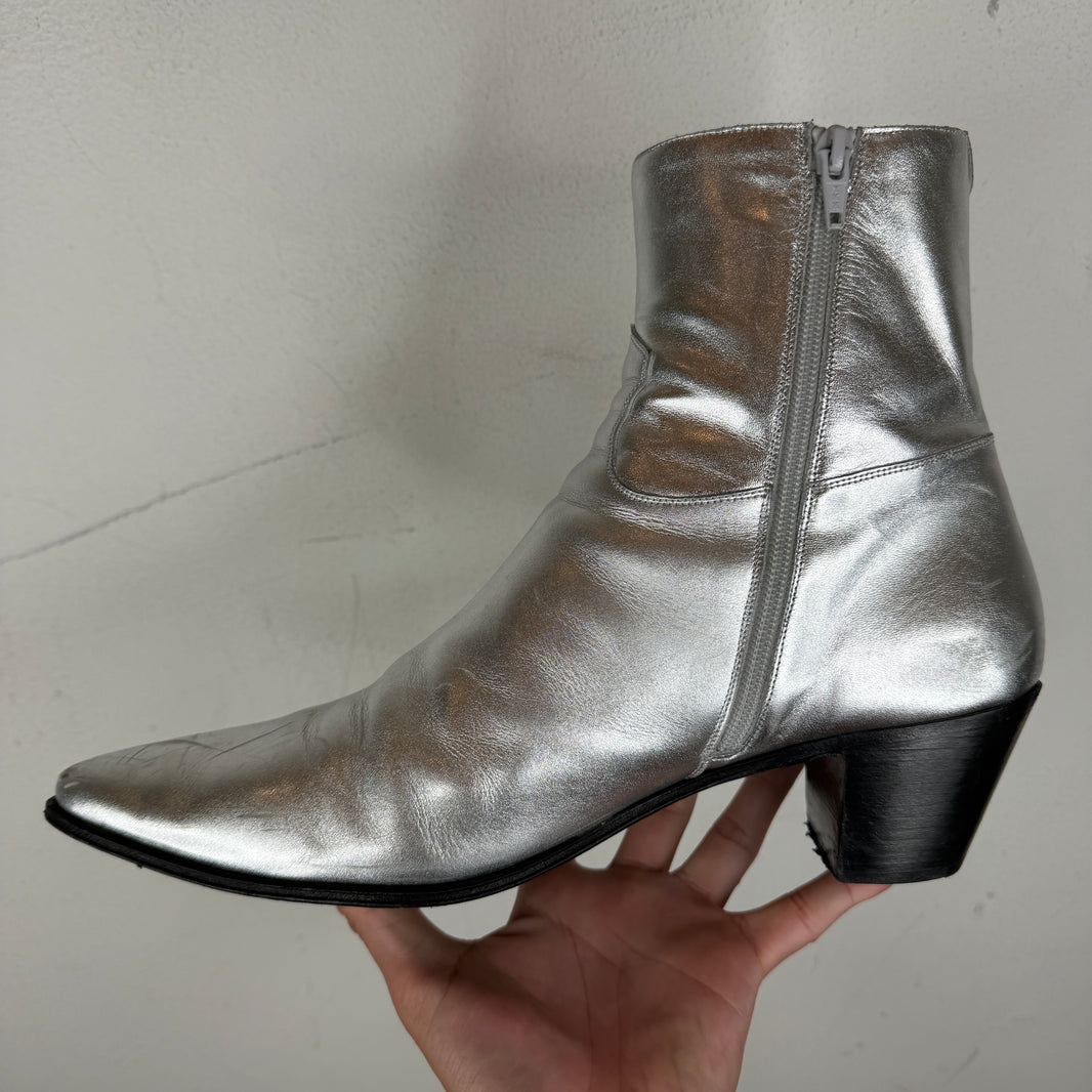 Celine Silver Jacno Boots