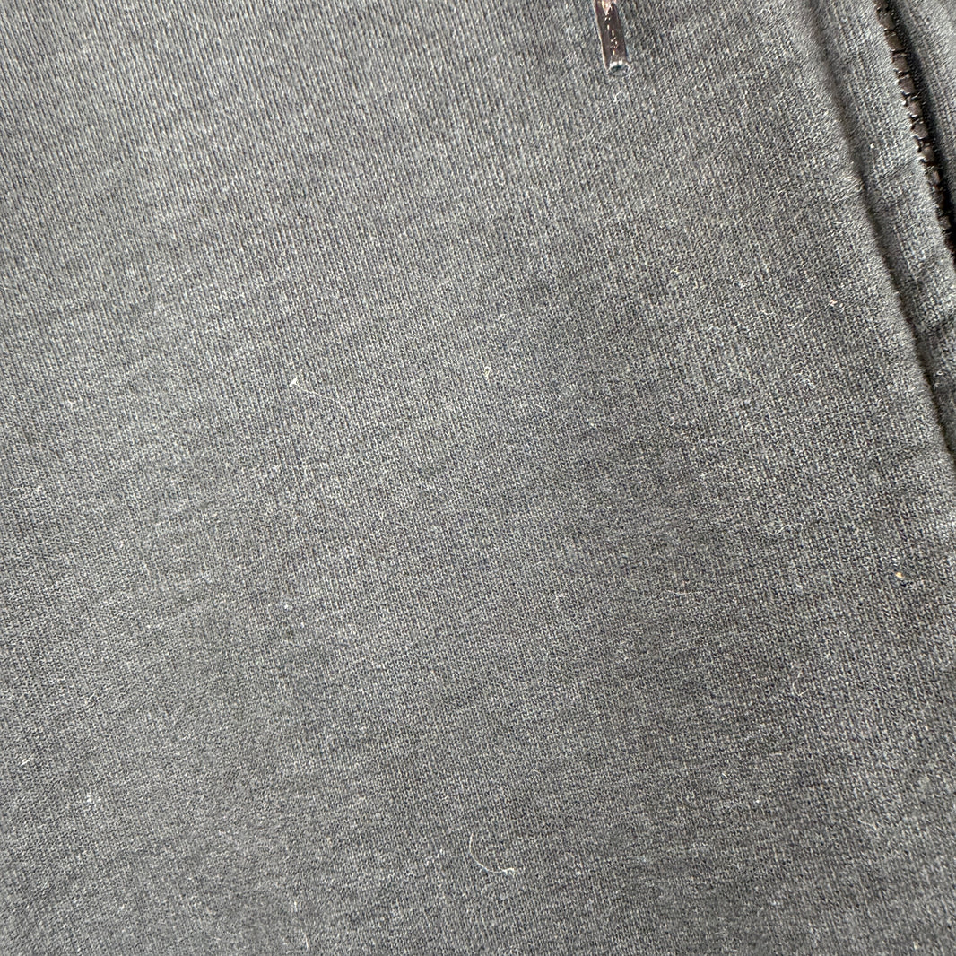 Supreme Plain Black Zip Hoodie