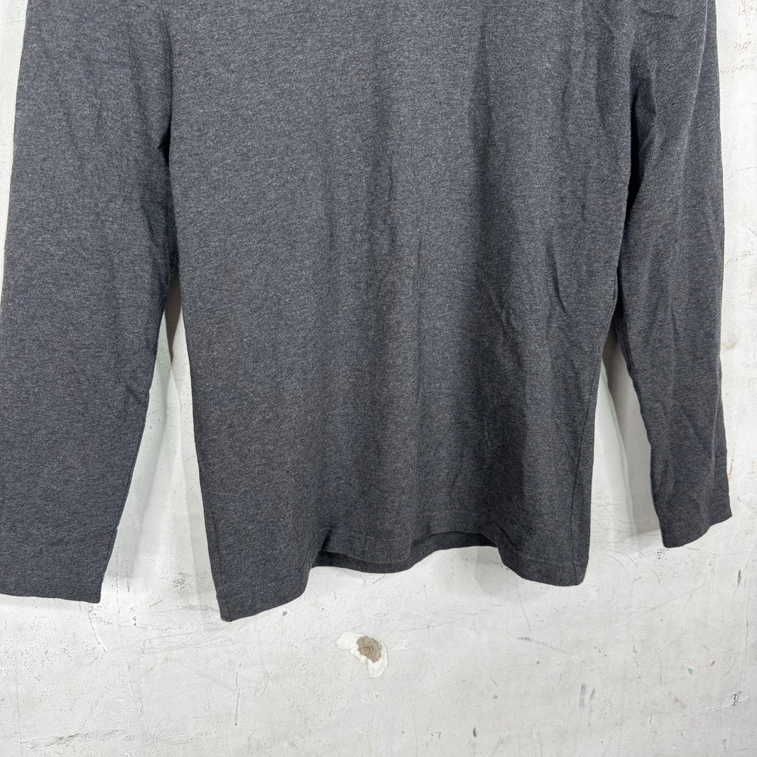 Balenciaga Grey Shoulder Padded L/S T-Shirt