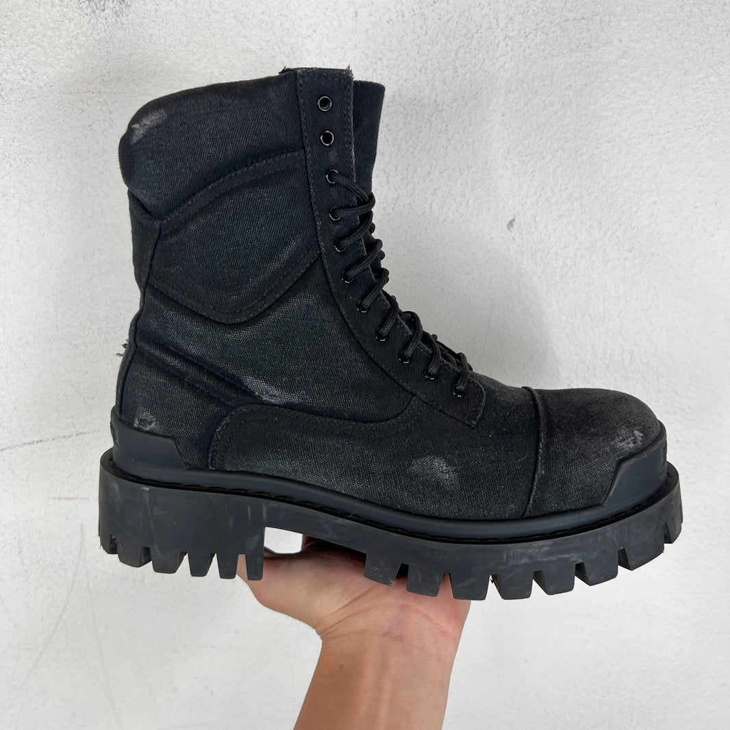 Balenciaga Canvas Strike Boots