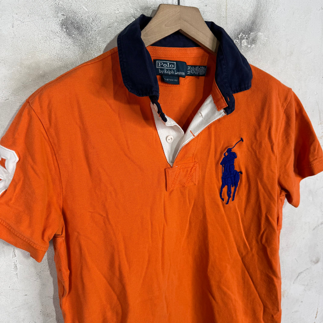 Ralph Lauren Orange Blue Big Pony Polo