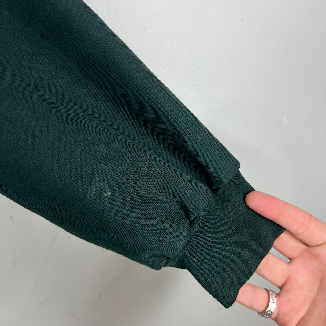 Balenciaga Sample Dark Green Size Sticker Zip Up Hoodie