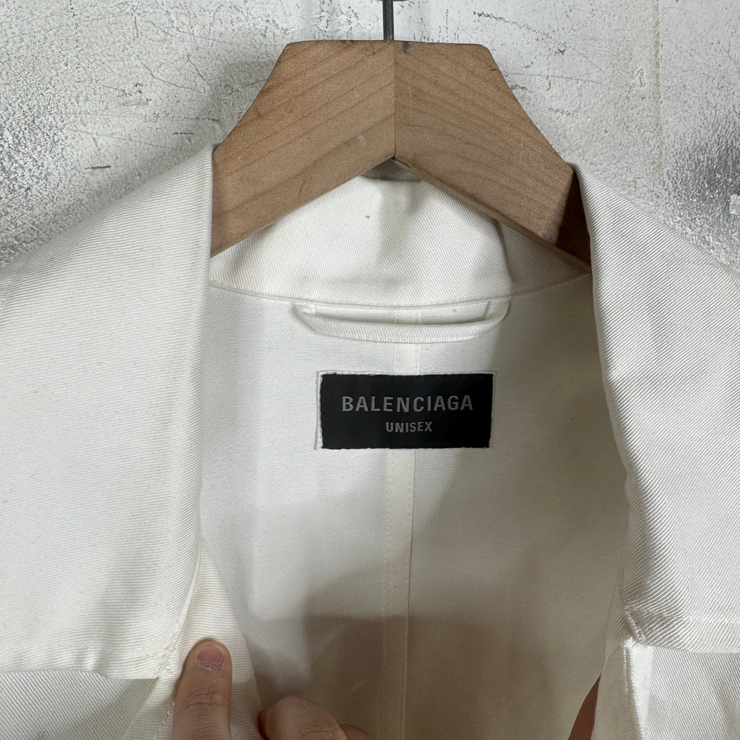Balenciaga White Kick Jacket