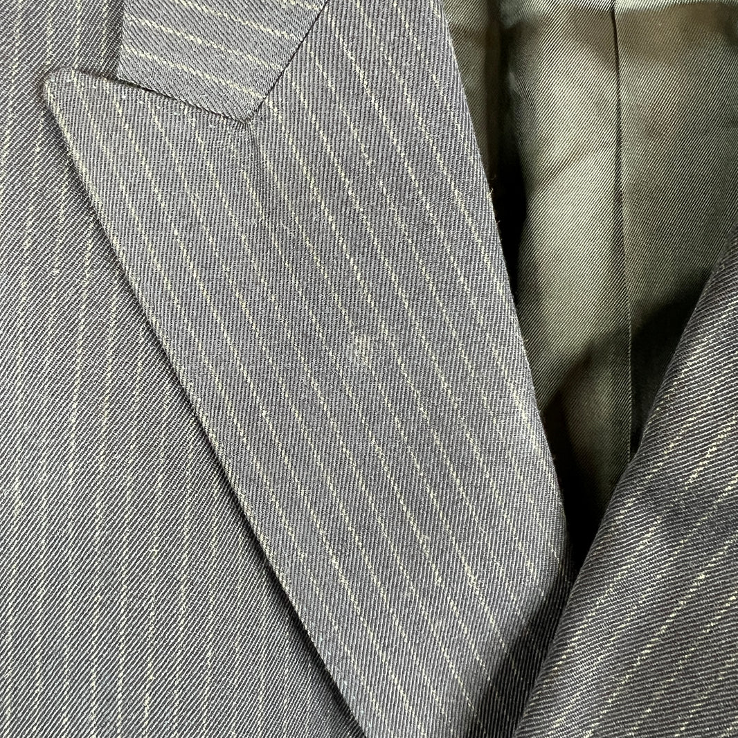 Celine Striped Navy Suit Set