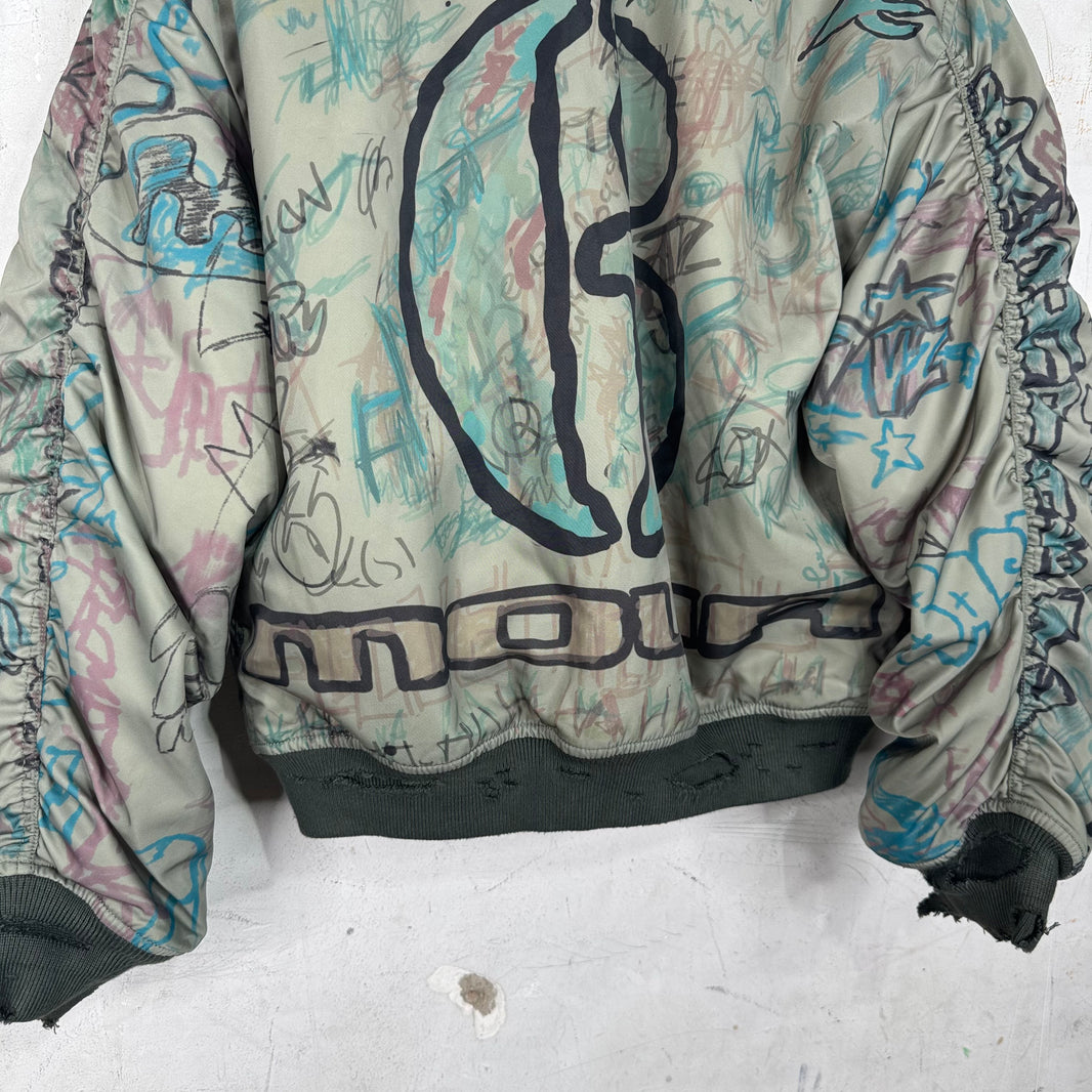 Mowalola Graffiti Bomber Jacket