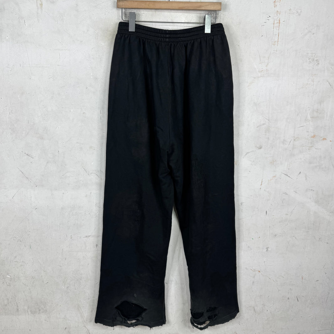 Balenciaga Mud Crest Distressed Sweatpants