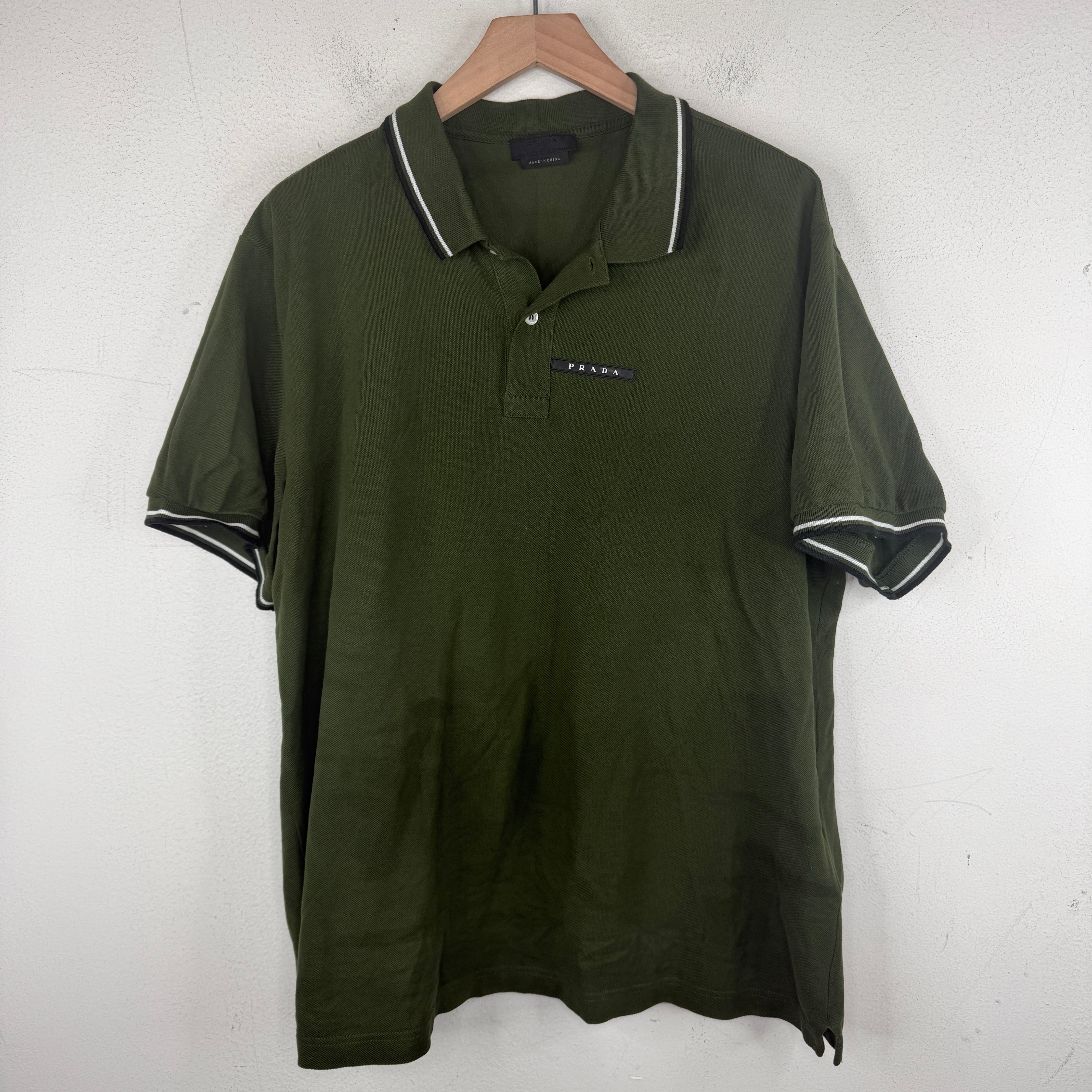 Prada Green Polo T-Shirt – www.Lukes.store