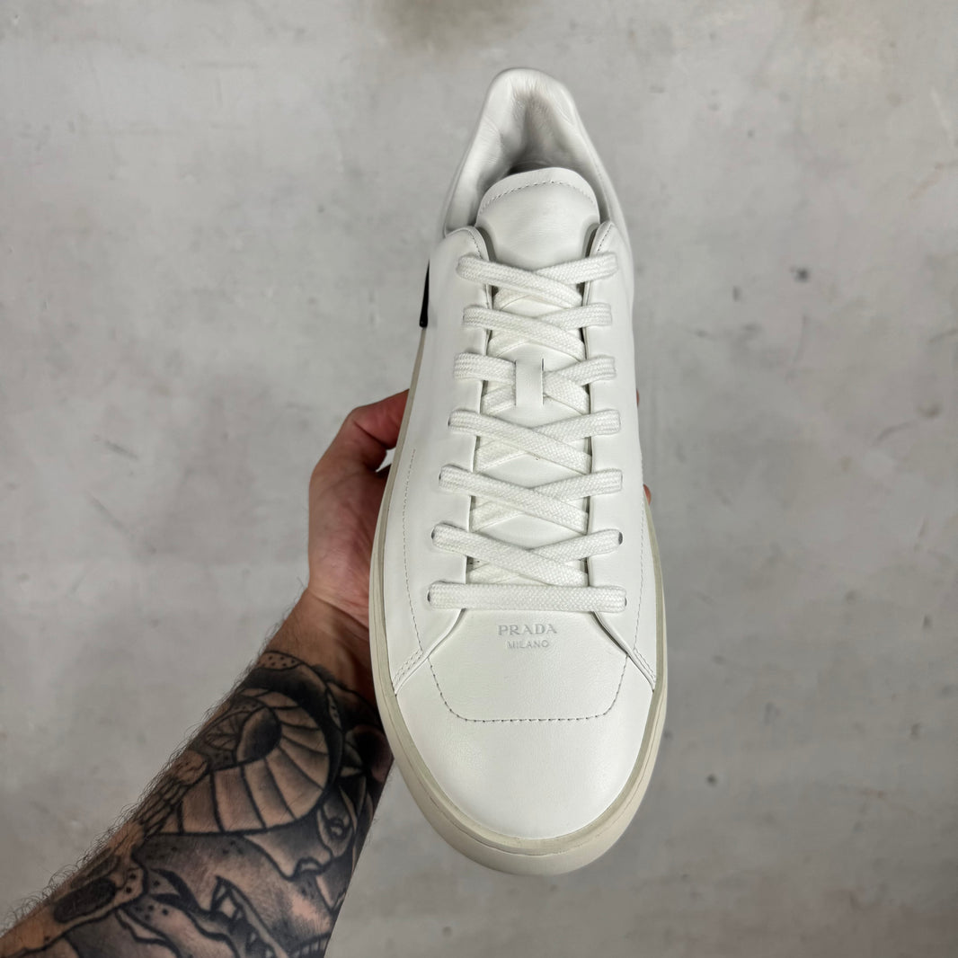 Prada White Court Sneakers